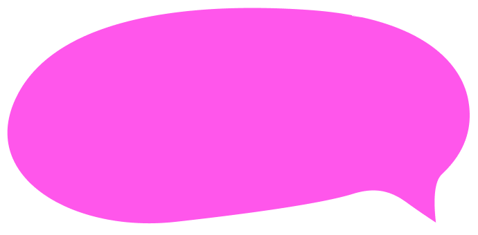 rosa Sprechblase